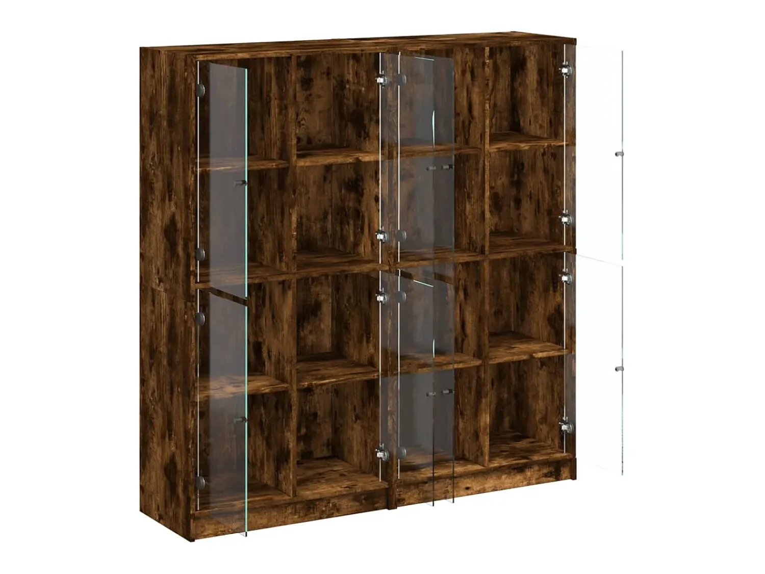 Hot vidaxl Estante c/ portas 136x37x142 cm deriv. madeira carvalho fumado Natural claro