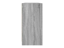 Best vidaxl Estante c/ portas 204x37x75 cm derivados madeira cinza sonoma Cinzento