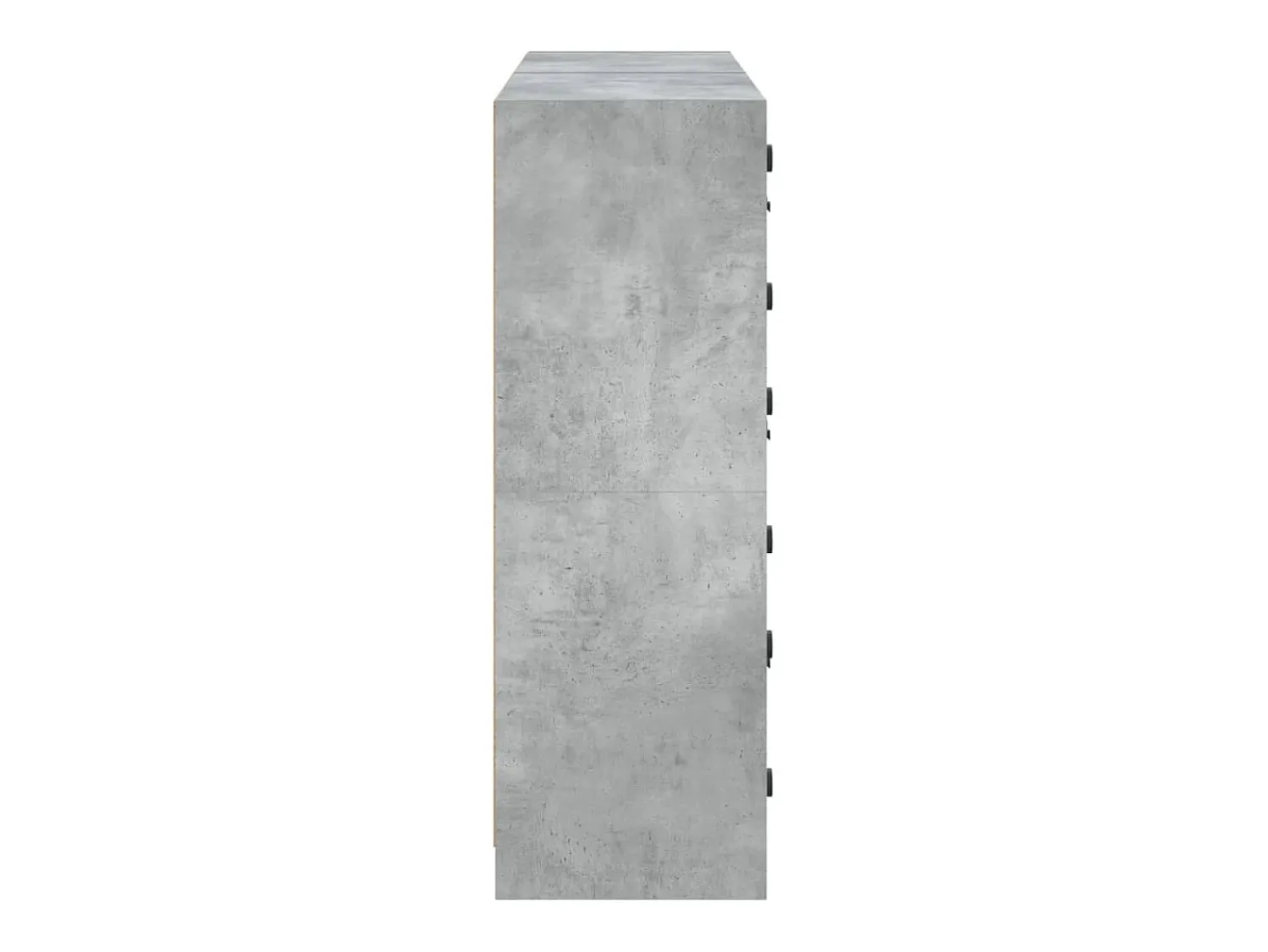 vidaxl Estante c/ portas 136x37x109 cm derivados madeira cinza cimento^ Vitrina