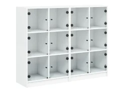 Biblioteca| Estante c/ portas 136x37x109 cm derivados madeira PT613745 Branco