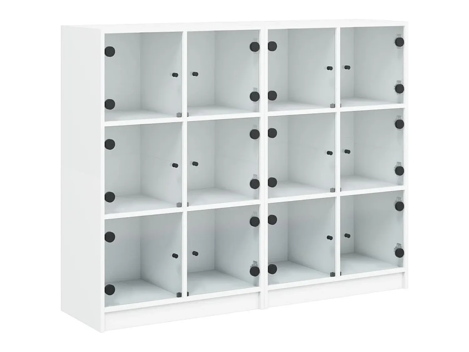 Biblioteca| Estante c/ portas 136x37x109 cm derivados madeira PT613745 Branco