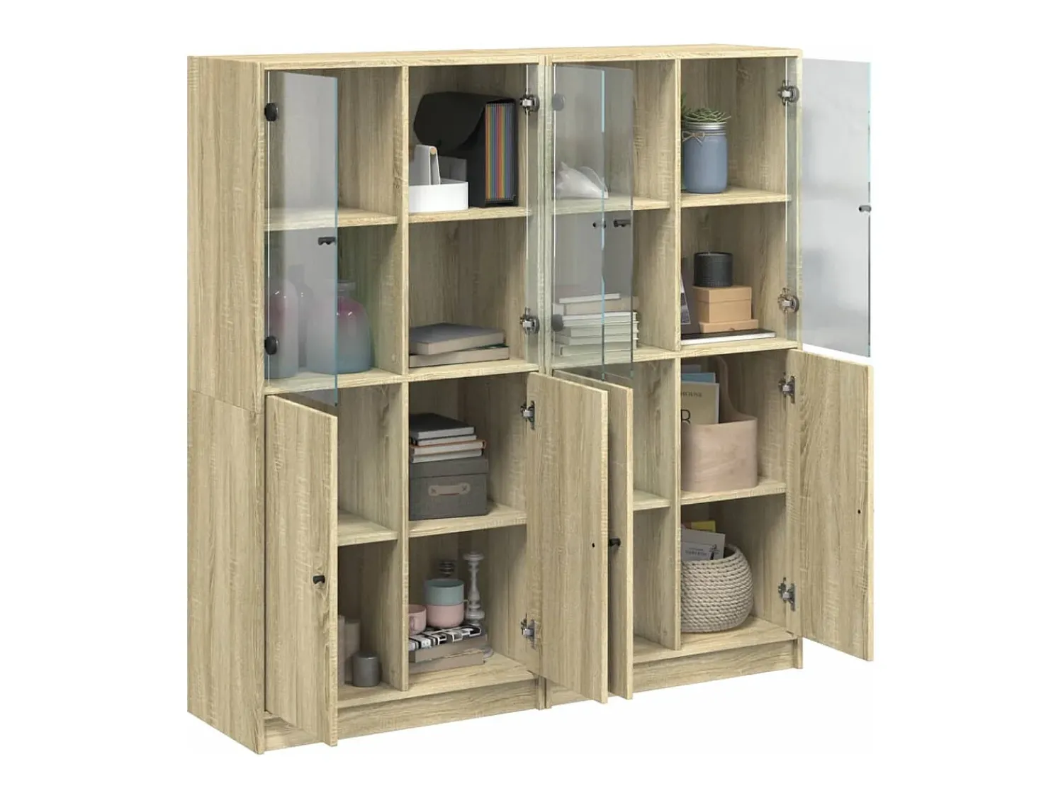 Hot vidaxl Estante c/ portas 136x37x142 cm deriv. madeira carvalho sonoma Natural claro