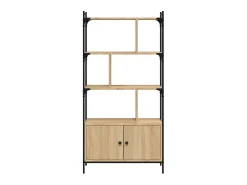 Estante c/ portas 76,5x30x154,5cm deriv.madeira carvalho sonoma PT432975^ Biblioteca