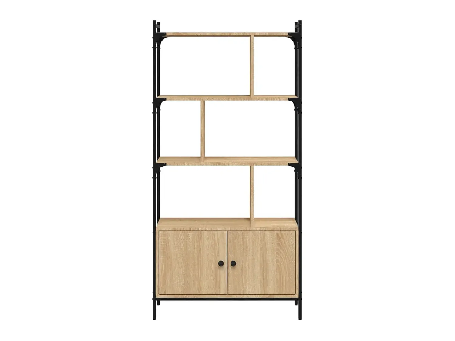 Estante c/ portas 76,5x30x154,5cm deriv.madeira carvalho sonoma PT432975^ Biblioteca