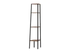 Estante canto 4 prat. 45,5x31,5x150 cm -escuro/preto PT622948^ Prateleira