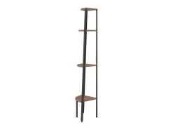 Estante canto 4 prat. 45,5x31,5x150 cm -escuro/preto PT622948^ Prateleira