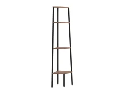 Estante canto 4 prat. 45,5x31,5x150 cm -escuro/preto PT622948^ Prateleira