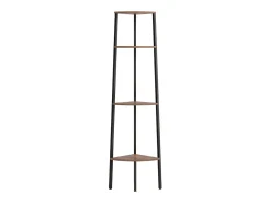 Estante canto 4 prat. 45,5x31,5x150 cm -escuro/preto PT622948^ Prateleira