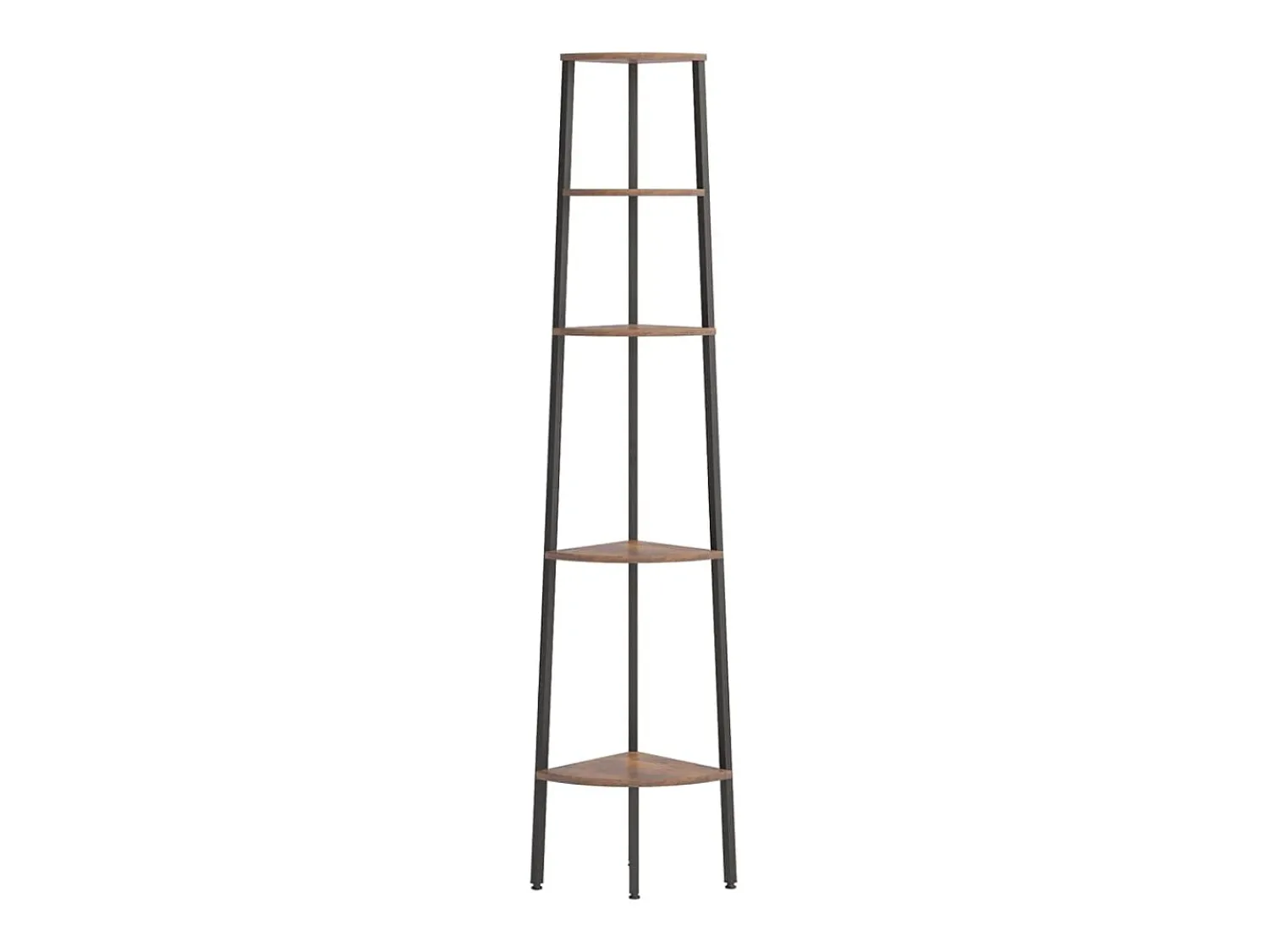 Prateleira* Estante canto 5 prat. 45,5x31,5x180 cm -escuro/preto PT750274 Castanho