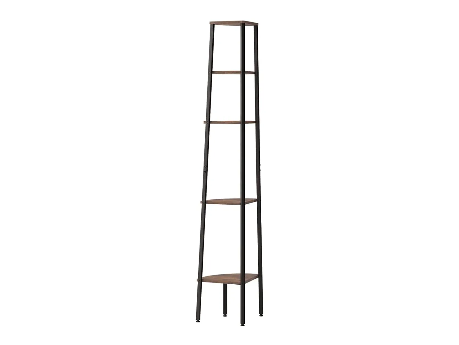 Prateleira* Estante canto 5 prat. 45,5x31,5x180 cm -escuro/preto PT750274 Castanho