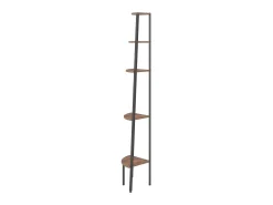 Prateleira* Estante canto 5 prat. 45,5x31,5x180 cm -escuro/preto PT750274 Castanho