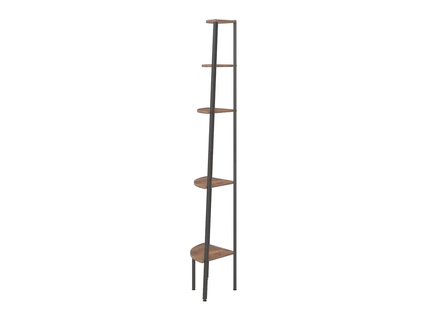 Prateleira* Estante canto 5 prat. 45,5x31,5x180 cm -escuro/preto PT750274 Castanho