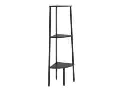 Outlet Estante canto 3 prateleiras 45,5x31,5x120 cm PT603396 Preto