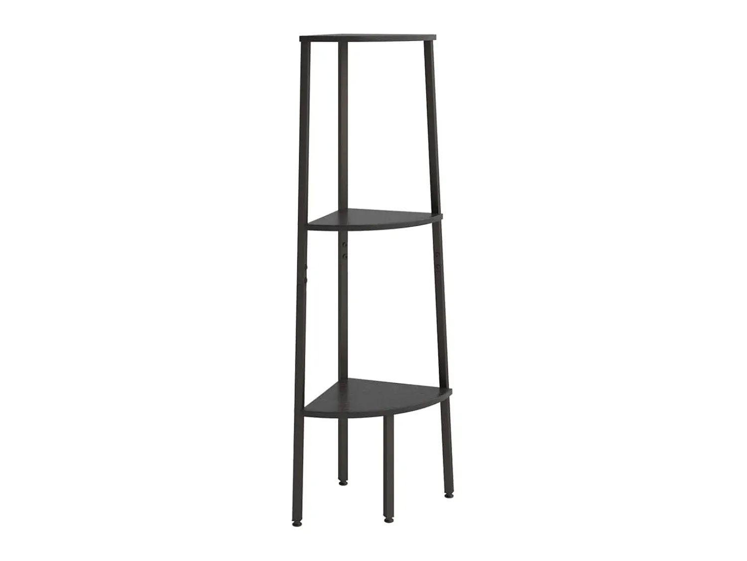 Outlet Estante canto 3 prateleiras 45,5x31,5x120 cm PT603396 Preto