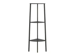 Outlet Estante canto 3 prateleiras 45,5x31,5x120 cm PT603396 Preto