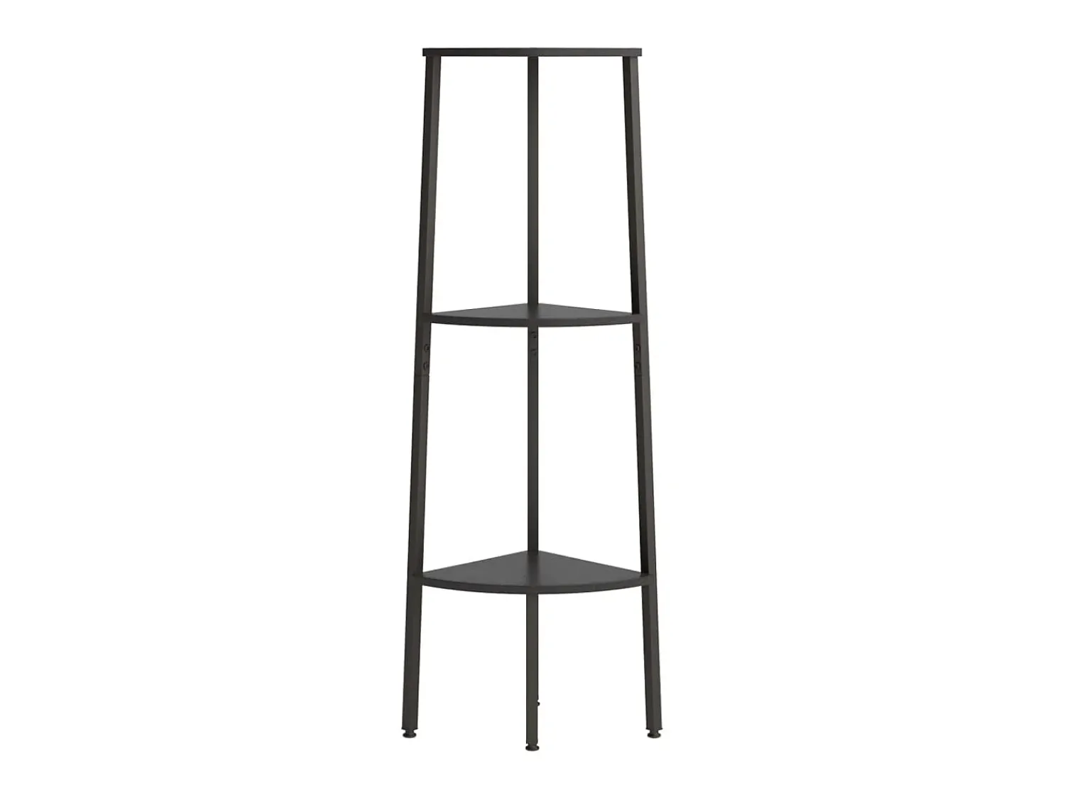 Outlet Estante canto 3 prateleiras 45,5x31,5x120 cm PT603396 Preto
