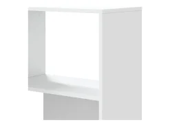 Prateleira|vidaxl Estante canto 4 prateleiras 85x85x140 cm deriv. madeira Branco