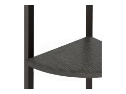 Prateleira*vidaxl Estante canto 3 prateleiras 45,5x31,5x120 cm Preto