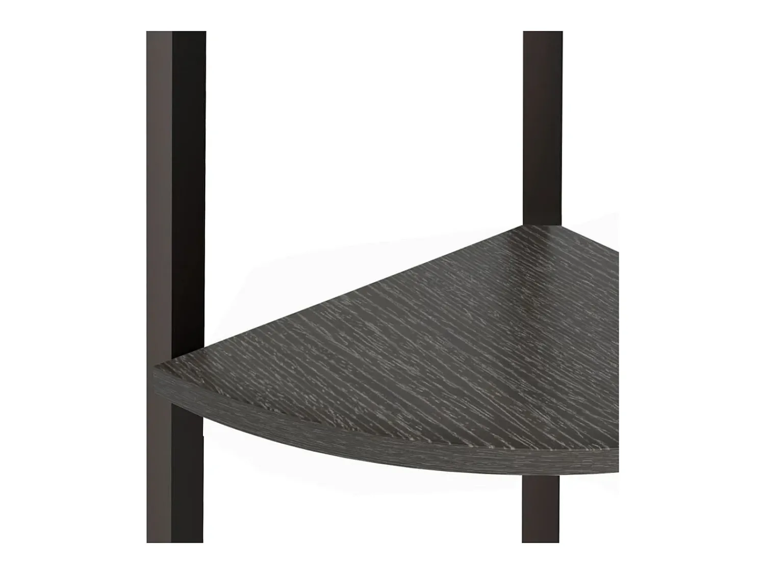 Prateleira*vidaxl Estante canto 3 prateleiras 45,5x31,5x120 cm Preto