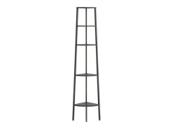 Prateleira* Estante canto 5 prateleiras 45,5x31,5x180 cm PT951284 Preto