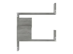 Prateleira*vidaxl Estante canto 2pcs 40x40x50cm derivados madeira sonoma Cinzento