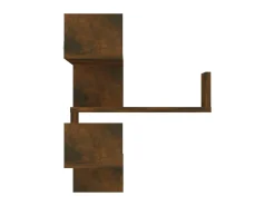 Prateleira| Estante canto 2pcs 40x40x50cm derivados madeira carvalho fumado PT476127 Castanho