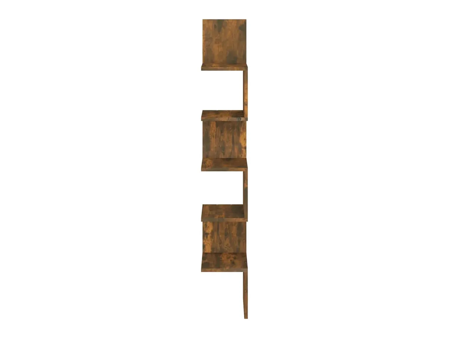 Prateleira| Estante canto 20x20x127,5 cm derivados madeira carvalho fumado PT192685 Castanho