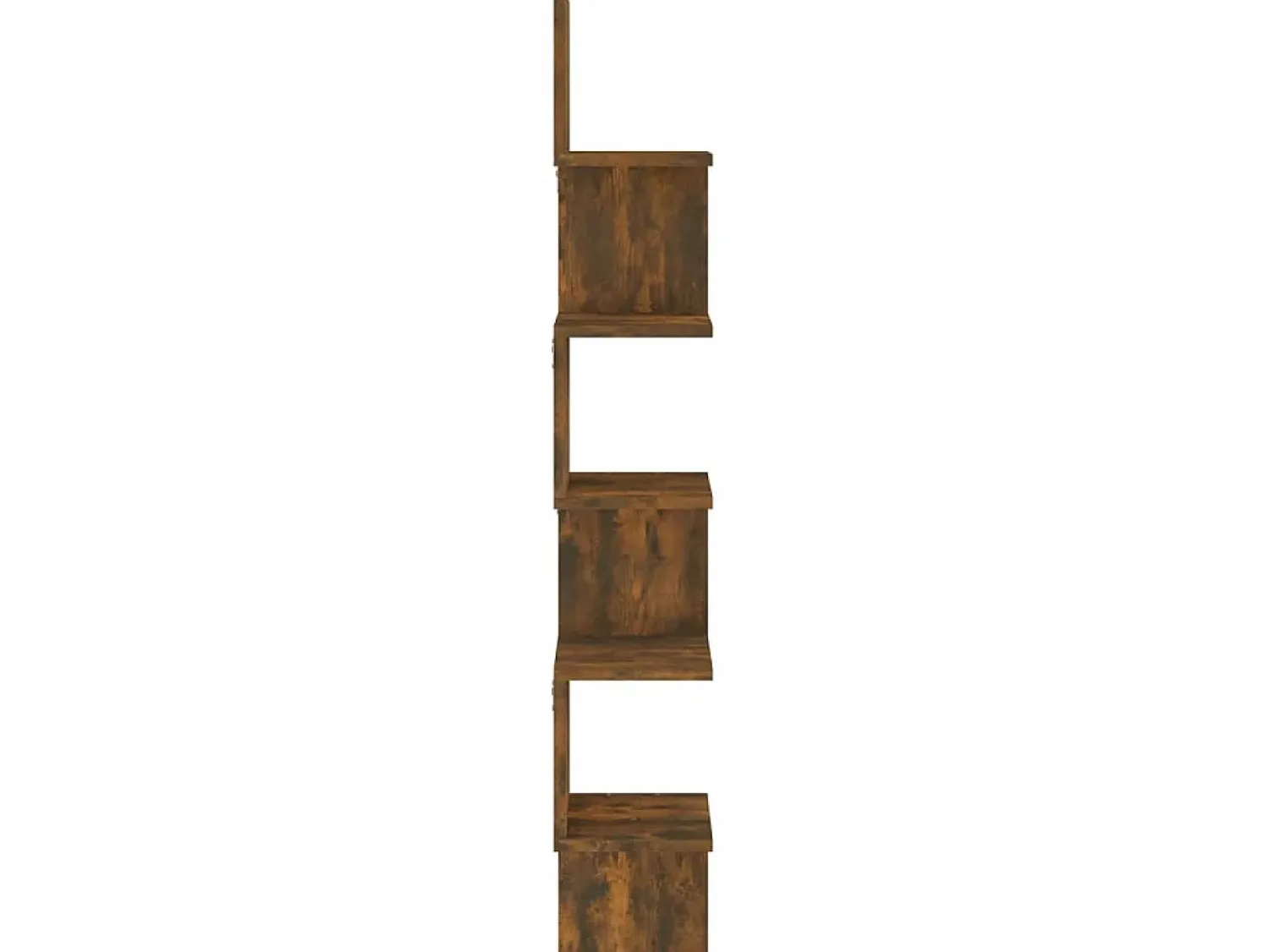 Prateleira| Estante canto 20x20x127,5 cm derivados madeira carvalho fumado PT192685 Castanho