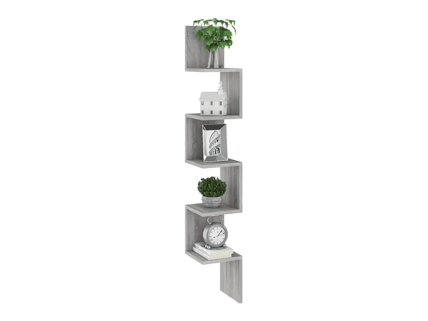 Discount Estante canto 20x20x127,5 cm derivados madeira sonoma PT139399 Cinzento
