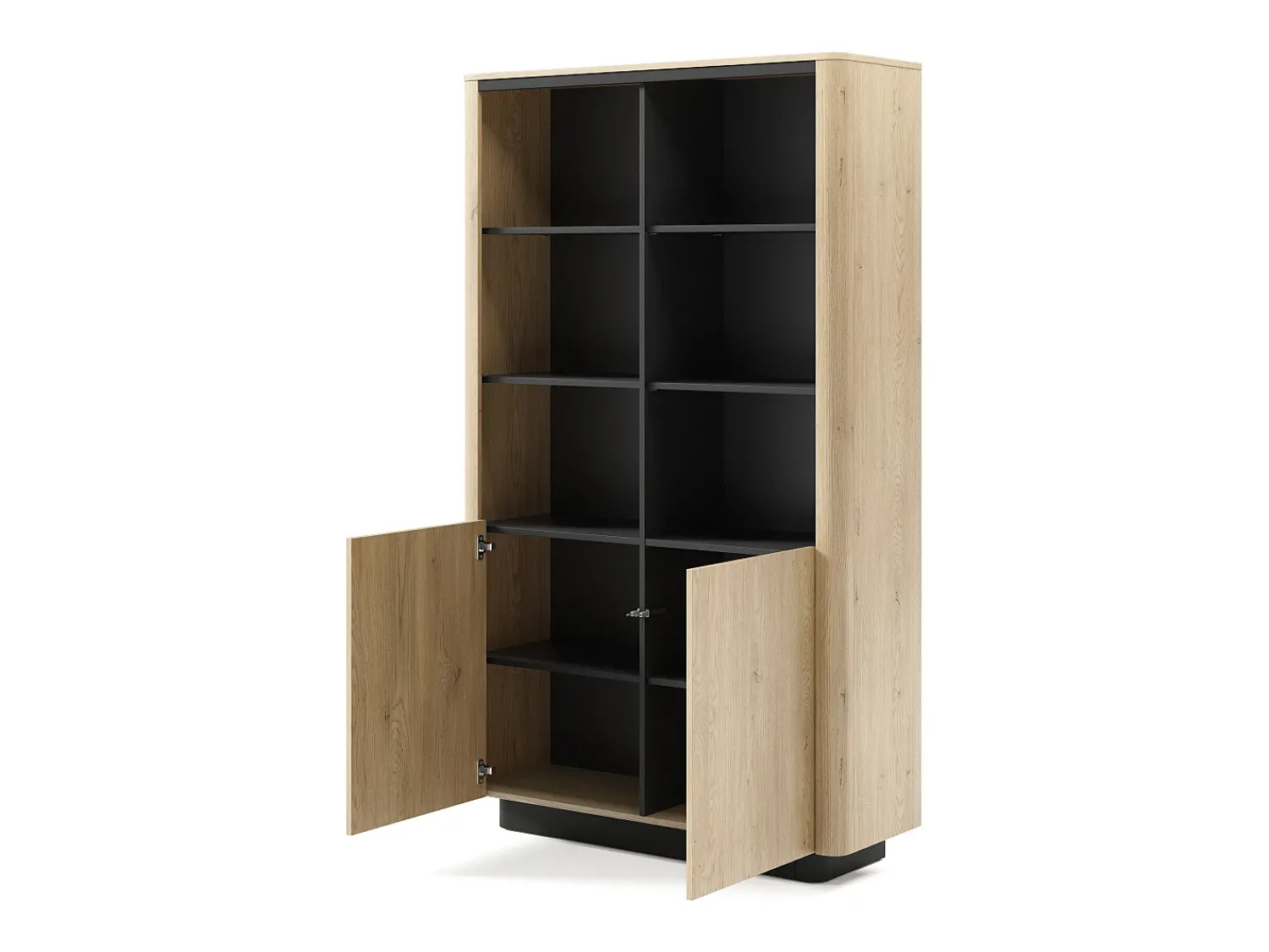 Estante, carvalho cremona, 113,2 x 190,1 x 38,1 cm^ Vitrina