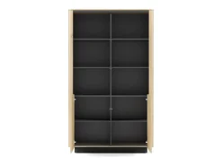 Estante, carvalho cremona, 113,2 x 190,1 x 38,1 cm^ Vitrina