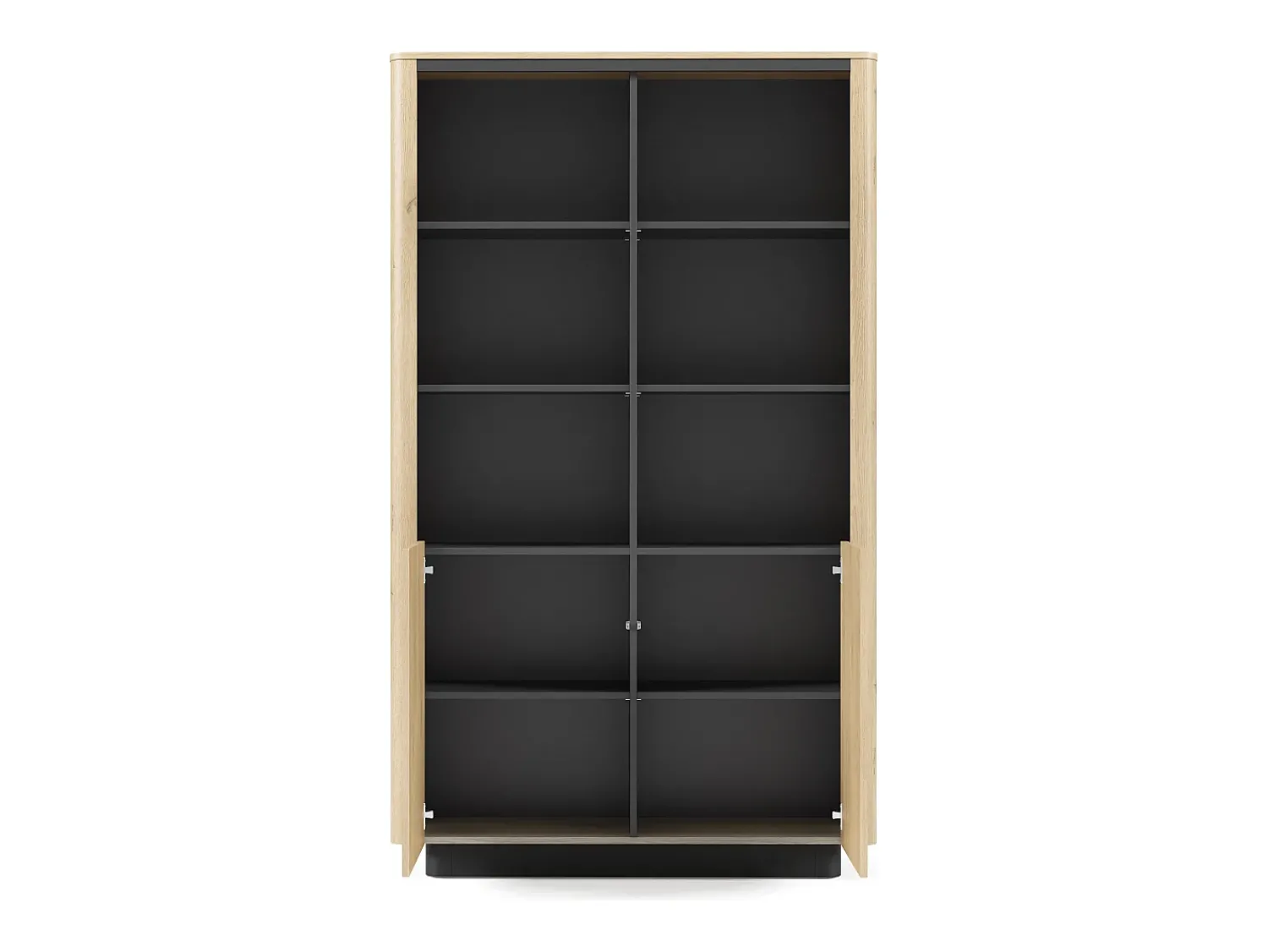 Estante, carvalho cremona, 113,2 x 190,1 x 38,1 cm^ Vitrina