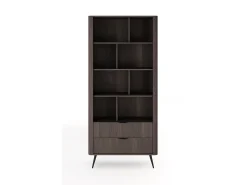 Estante, carvalho Dunin combinado com preto, 88,2 x 193,8 x 38 cm^ Vitrina