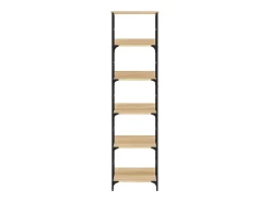 vidaxl Estante Carvalho Sonoma 50x33x188,5 cm Madeira Engenheirada^ Vitrina