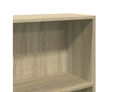 Biblioteca*vidaxl Estante Carvalho Sonoma 80x24x176 cm Madeira Engenheirada Castanho