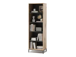 Prateleira|Vicco Estante carvalho viking 60x40x180 eliza Natural escuro