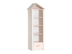 Prateleira| Estante casa com gaveta 164,4x47,4x41,3 cm Rosa