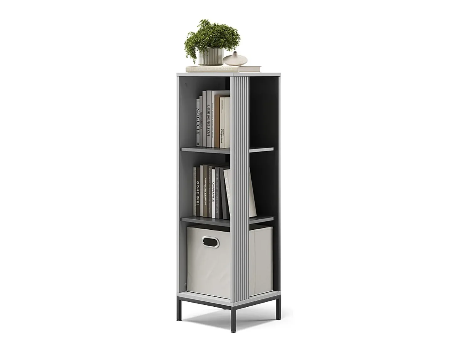 Vicco Estante cinza 36x36x120 eliza^ Prateleira