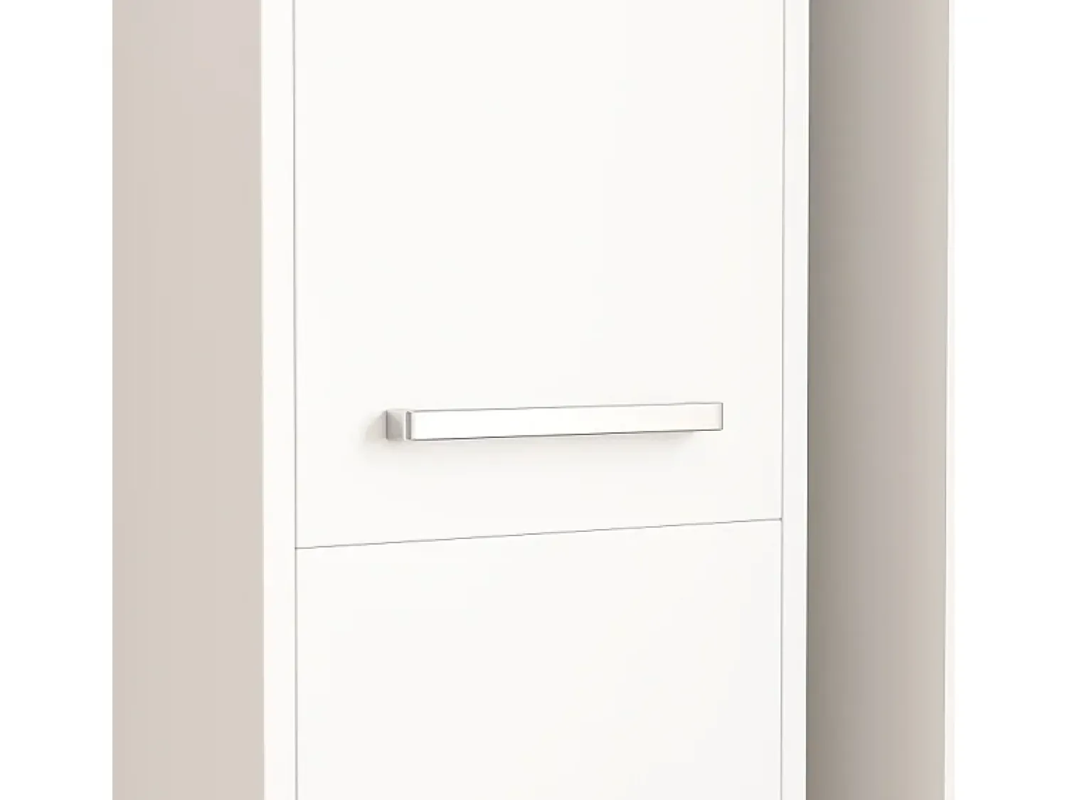 Clearance ESTANTE COLUNA BRANCA MODERNA DE PÉ ALTA 3 PORTAS 170 cm ARMÁRIO COM FECHADURA Branco