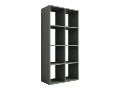 Biblioteca| Estante com 8 compartimentos – Cor: Aloé – 147 × 74 × 30 cm, vertical ou horizontal Verde