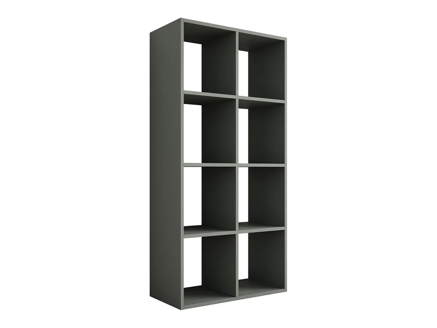 Biblioteca| Estante com 8 compartimentos – Cor: Aloé – 147 × 74 × 30 cm, vertical ou horizontal Verde