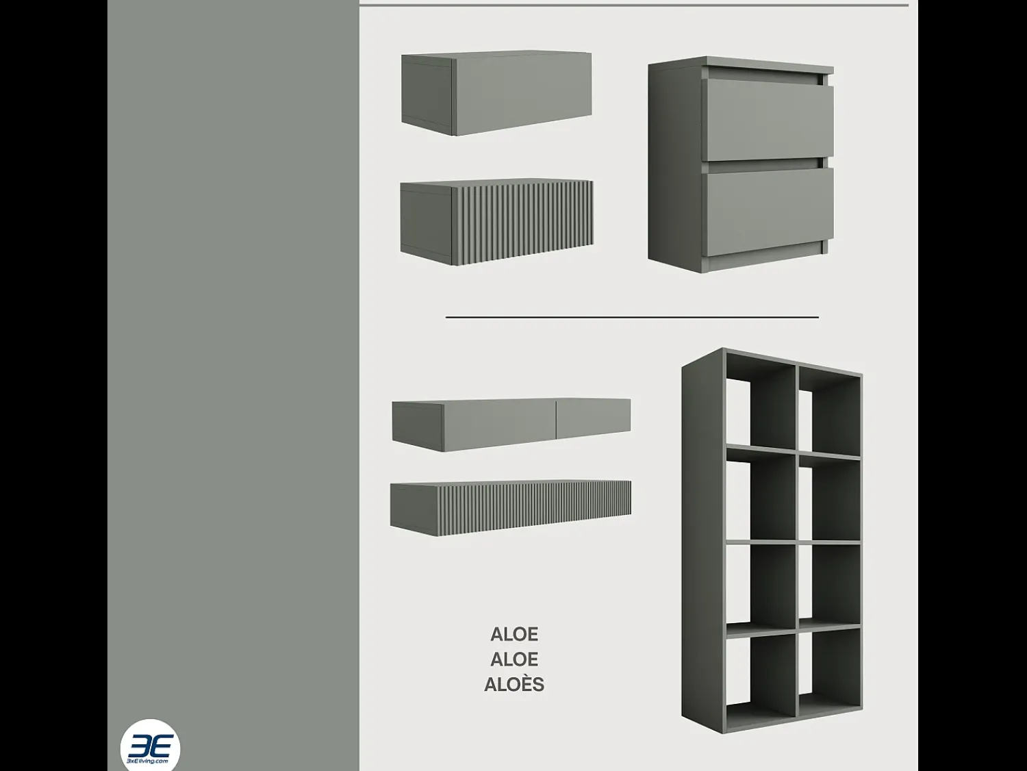 Biblioteca| Estante com 8 compartimentos – Cor: Aloé – 147 × 74 × 30 cm, vertical ou horizontal Verde