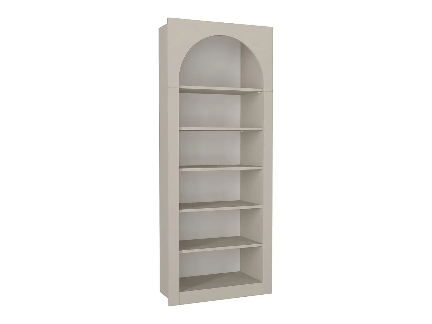 Biblioteca*Vente-unique Estante com 6 nichos - - CYMORA Bege
