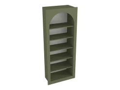 Vente-unique Estante com 6 nichos - Cáqui - CYMORA^ Biblioteca