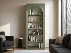 Vente-unique Estante com 6 nichos - Cáqui - CYMORA^ Biblioteca