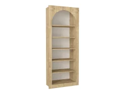 Hot Vente-unique Estante com 6 nichos - - CYMORA Natural claro