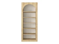 Hot Vente-unique Estante com 6 nichos - - CYMORA Natural claro