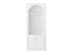 Biblioteca*Vente-unique Estante com 4 nichos e 2 portas - - CYMORA Branco