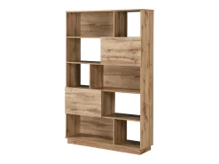 New Vente-unique Estante com 2 portas e 8 nichos - Cor natural clara - CEVANIA Natural claro