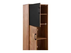 Online Estante com 2 portas em madeira maciça de acácia reciclada Natural claro
